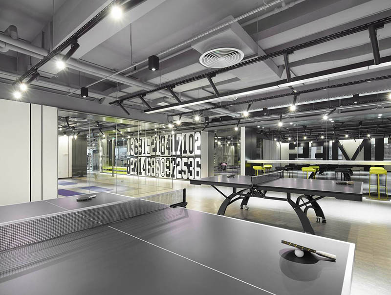 广州共生形态设计，健身中心设计，员工活动中心设计，健身房设计