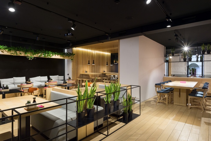 餐饮空间，乌克兰餐厅设计，日式料理餐厅，简约主义