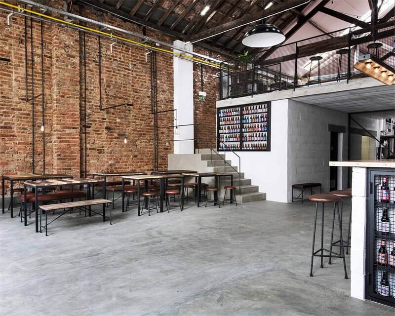 休闲空间，餐饮空间，啤酒厂设计，建筑改造，工业风啤酒厂，里斯本Musa Brewery