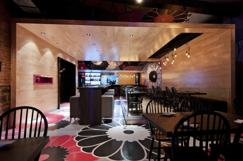 LOFT餐厅设计、LOFT风格装修效果图、日式风格主题餐厅、日本设计元素