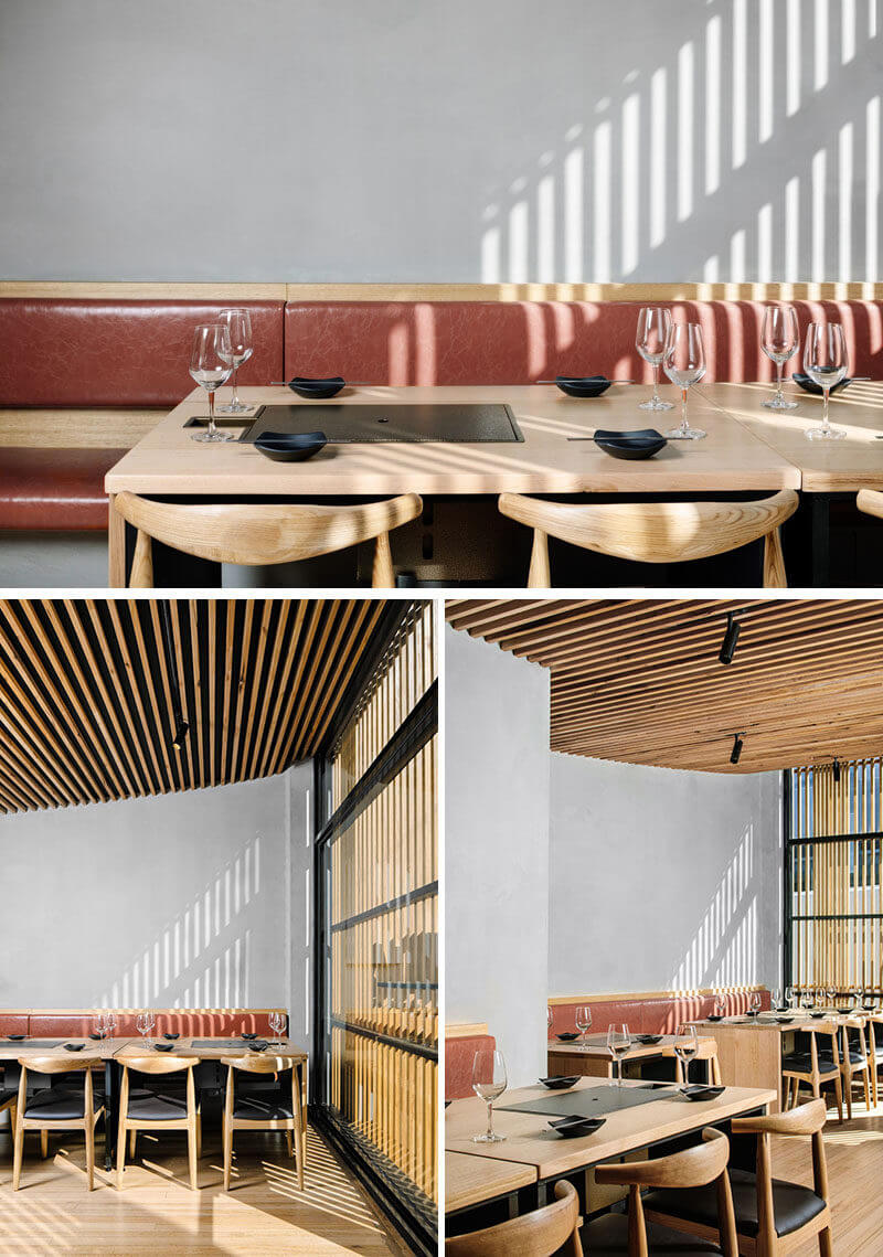 商业空间，餐饮空间，日式风格餐厅，韩国烧烤餐厅设计，木元素