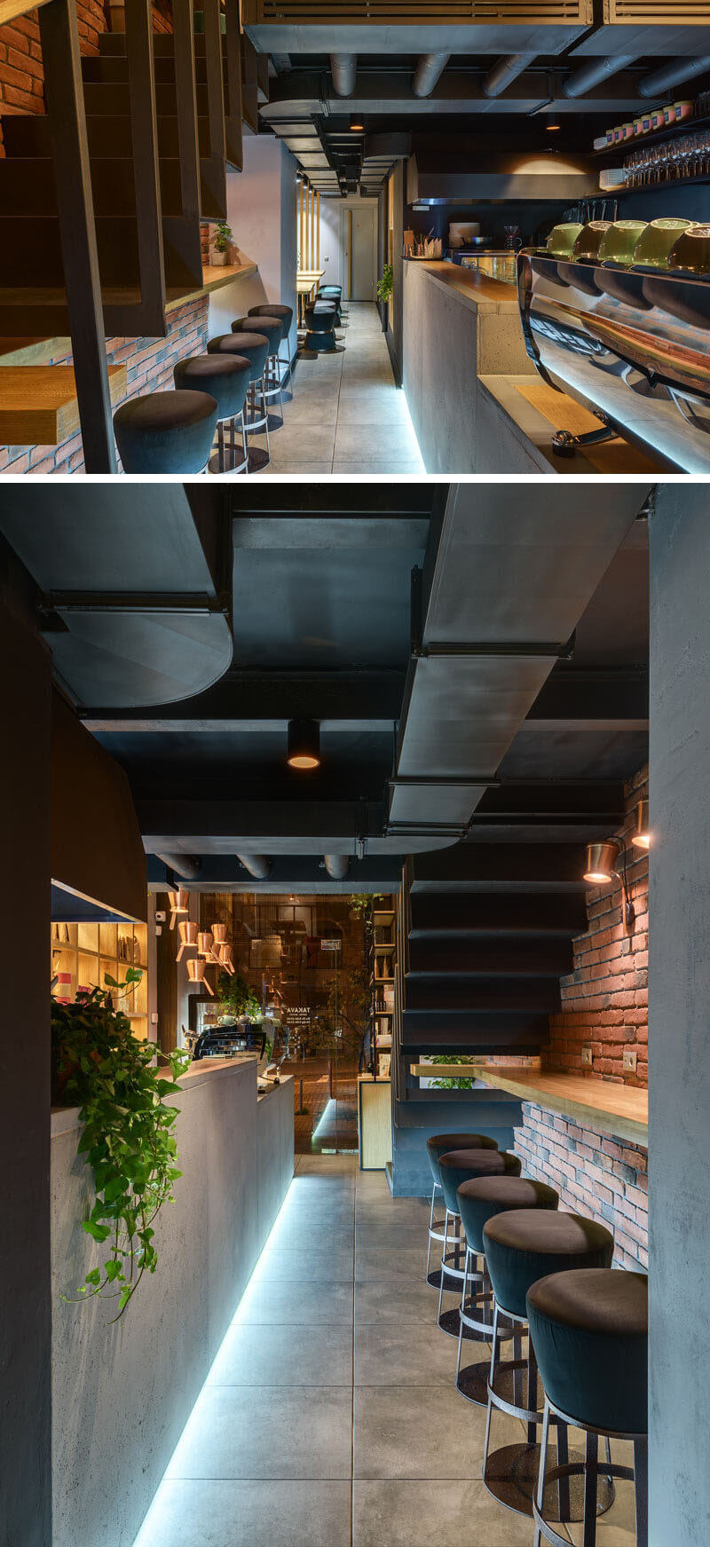 商业空间，餐饮空间，咖啡店，复式空间，咖啡店设计，乌克兰