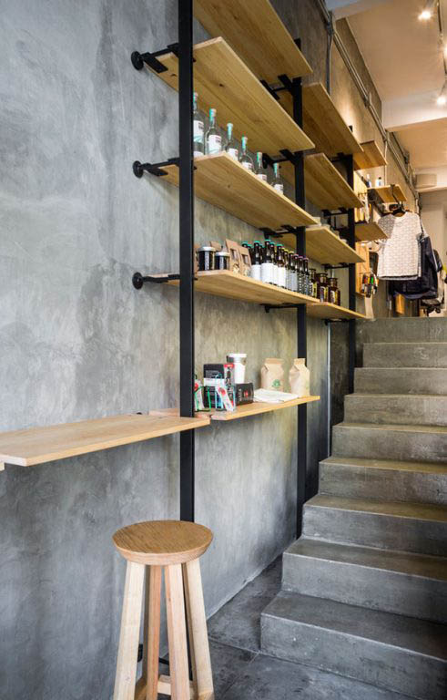 工业风格咖啡厅设计，loft风格咖啡厅设计，单车主题咖啡厅