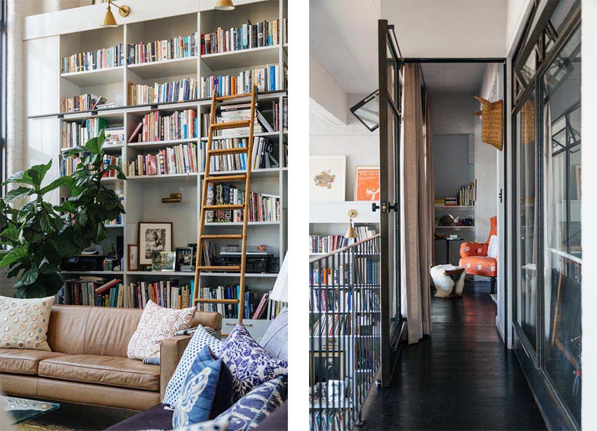 书房设计，书架设计，loft公寓