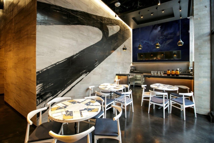 商业空间，餐饮空间，中西结合风格，东坡厨房，南加州餐厅