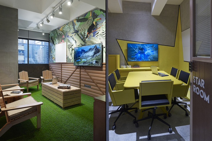 办公空间，国外办公室设计，共享办公室设计，现代风格办公室