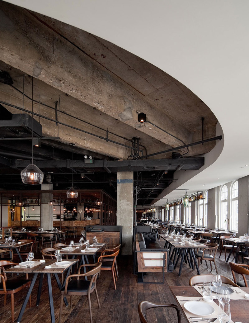 LOFT餐厅设计 LOFT风格装修效果图 如恩设计Mercato主题餐厅 上海外滩Mercato主题餐厅 