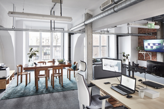 办公室设计，办公空间，设计师办公室，开放式办公，波兰，阳光植物房