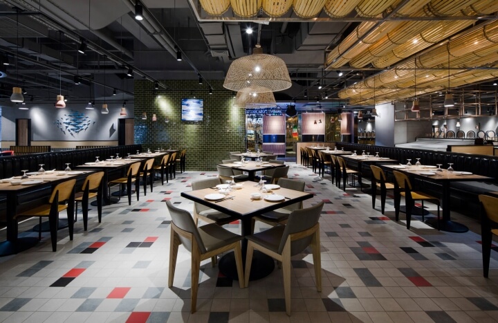 餐饮空间，海鲜餐厅设计，上海餐厅设计，现代风格