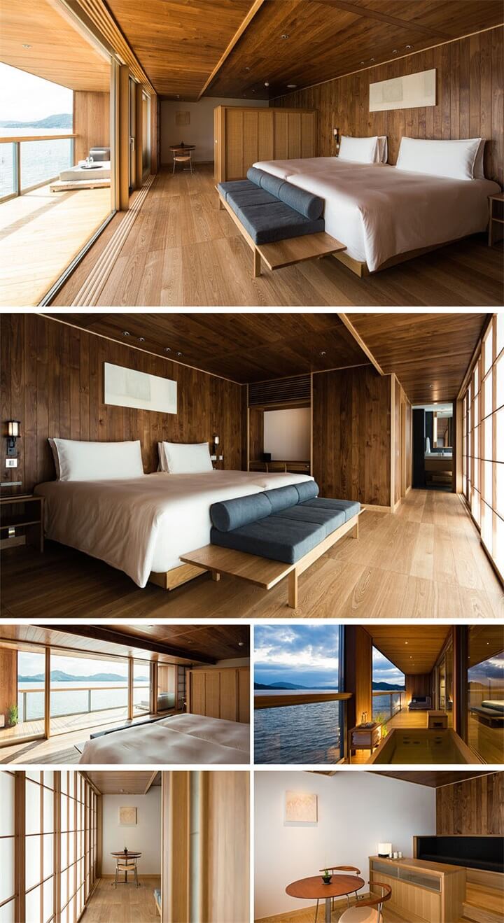 豪华渡轮酒店设计，建筑师Yasushi Horibe，漂浮在濑户内海上旅馆，Guntû，酒店空间设计