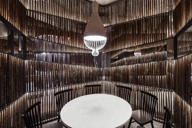 餐饮空间，餐厅设计，竹子家具，生态设计