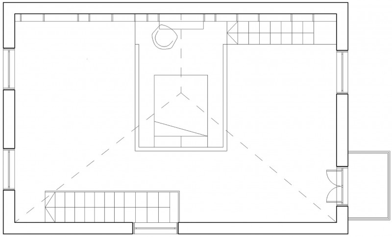 LOFT风格斜顶阁楼公寓装修设计效果图