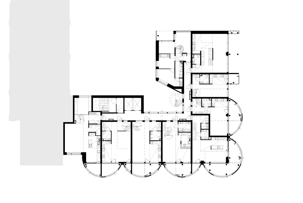 住宅空间，青年公寓设计，商业空间，建筑改造，芬兰仓筒公寓/PAVE Architects