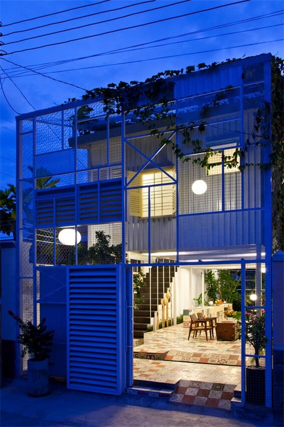 现代住宅设计，住宅空间设计，私宅空间设计，私人住宅设计，越南铁皮屋，越南住宅设计