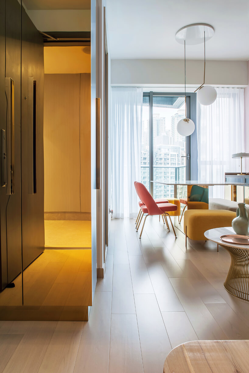 住宅空间，公寓设计，Lim + Lu，单身公寓，小宅概念，现代风格，香港住宅空间设计