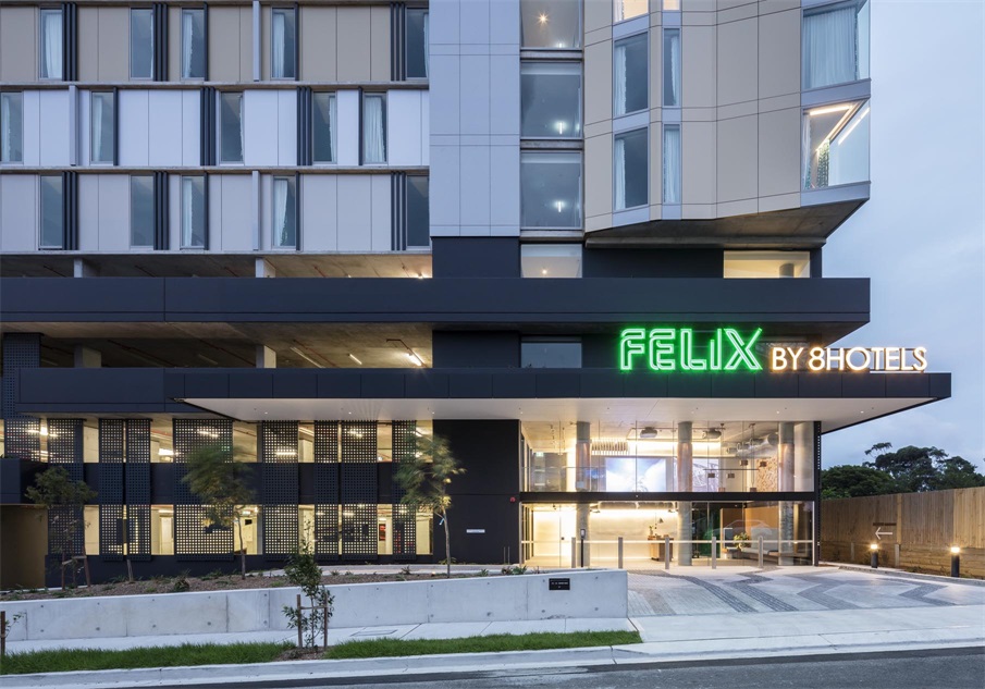 酒店空间，Felix酒店，悉尼酒店设计，机场旁酒店设计，设计酒店