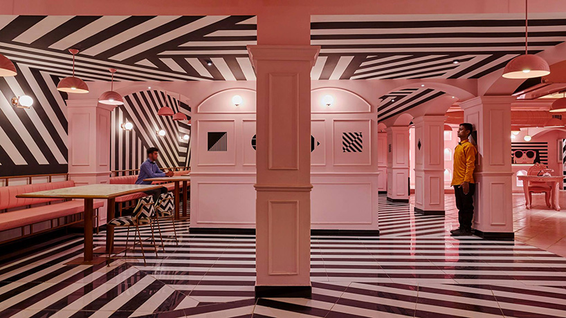 餐饮空间，韦斯安德森，粉红斑马，RENESA，印度餐厅设计，the pink zebra