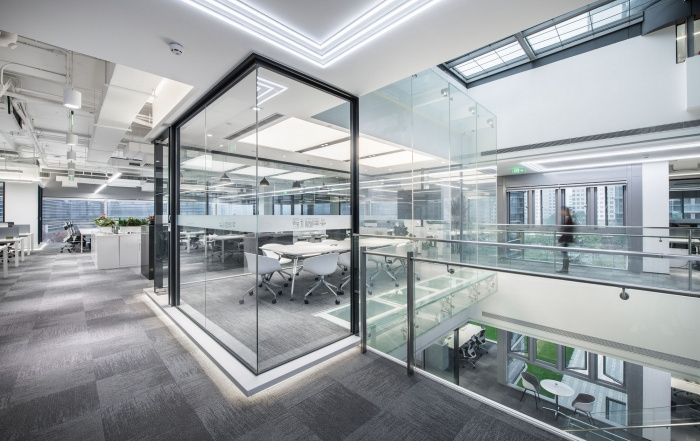 办公空间，杭州51信用卡总部设计，金融科技公司办公室设计，现代风格办公室设计，M Moser Associates