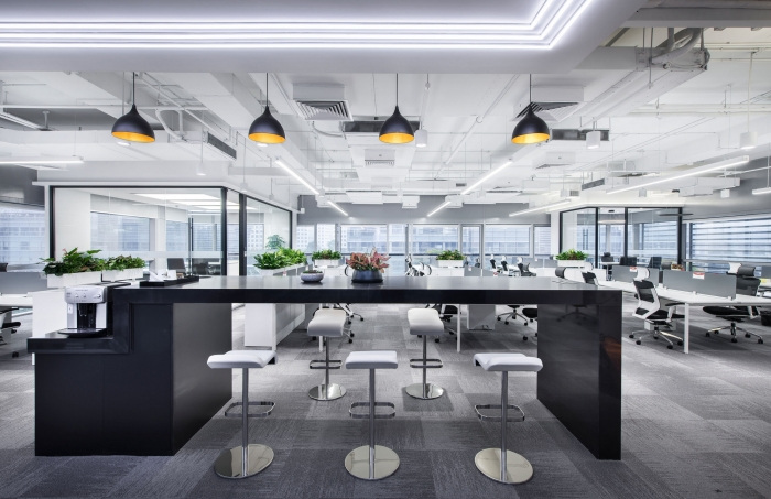 办公空间，杭州51信用卡总部设计，金融科技公司办公室设计，现代风格办公室设计，M Moser Associates