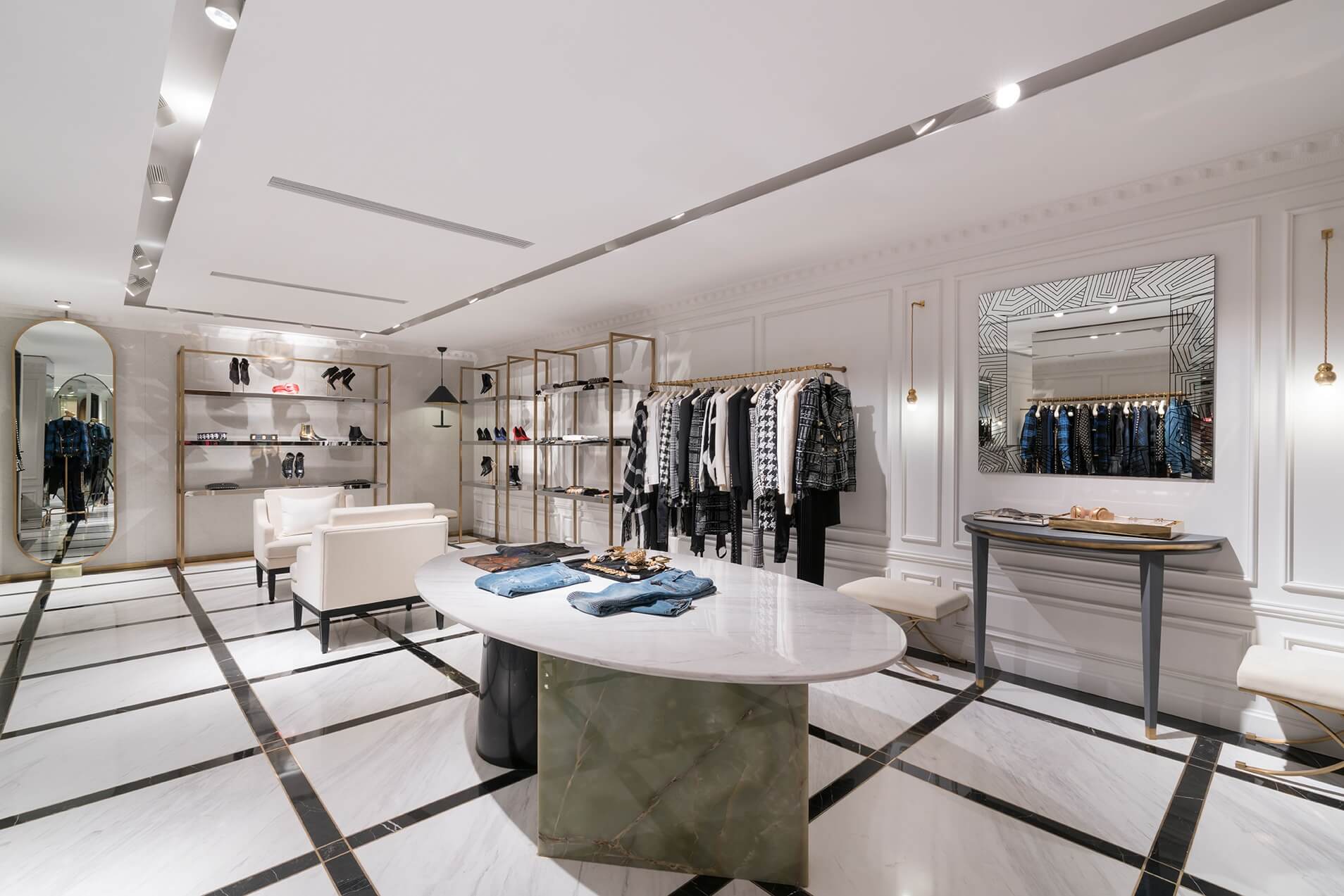 商业空间，奢侈时尚品牌店面设计，Thomas DARIEL，上海静安嘉里中心，服装店设计，旗舰店设计，法式优雅