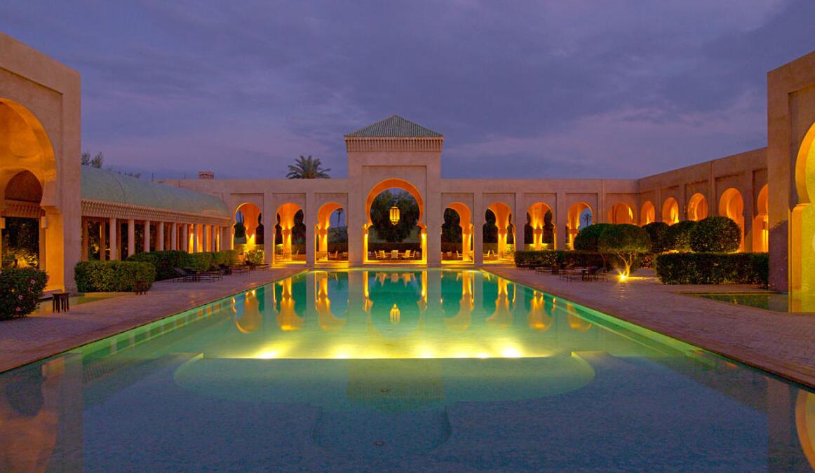 酒店空间，非洲酒店设计，摩洛哥Amanjena安缦酒店，宁静的天堂