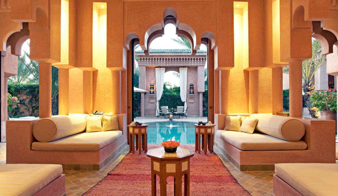 酒店空间，非洲酒店设计，摩洛哥Amanjena安缦酒店，宁静的天堂