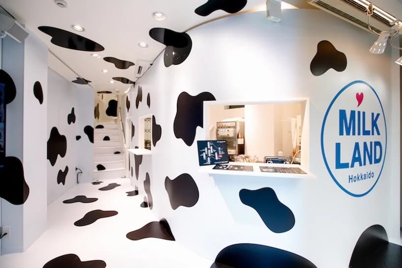奶牛的牛日本涩谷北海道奶制品商店设计