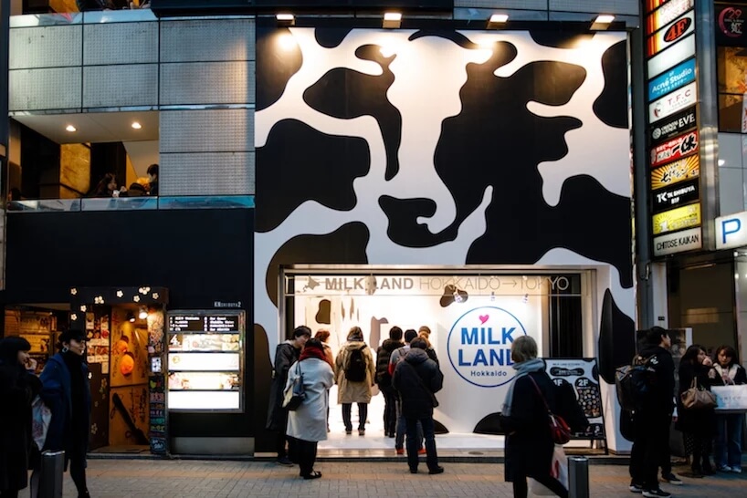 商业空间，日本奶制品商店设计，日本小店设计，奶牛元素，ryusuke nanki设计，日本北海道牛奶地