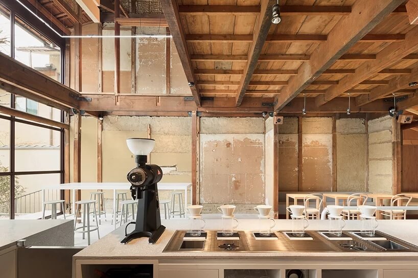 餐饮空间，咖啡厅设计，京都咖啡厅设计，小蓝瓶，国外咖啡馆设计，建筑改造，京都风情