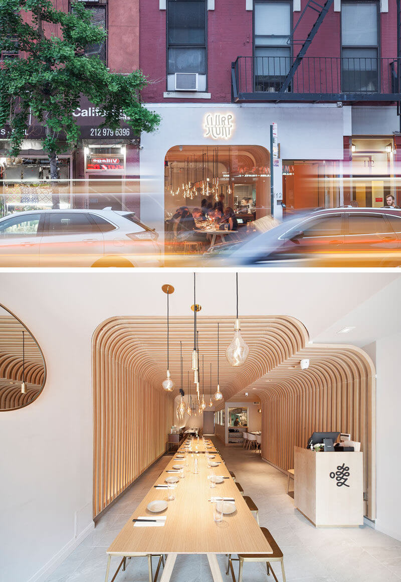 餐饮空间，纽约餐厅设计，湘菜馆设计，木质空间