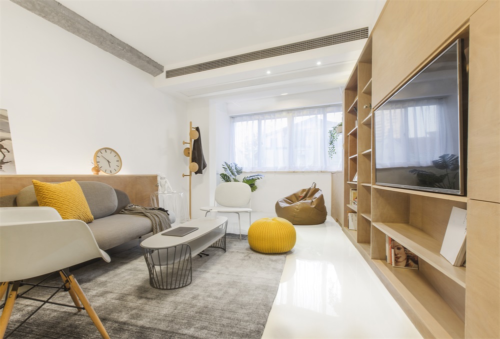 住宅空间，私人住宅空间设计，50平米左右住宅设计，小宅概念，水泥住宅设计，上海十度宅