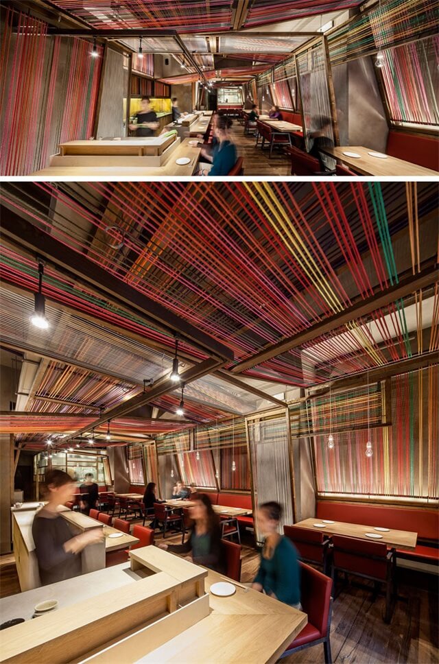 餐饮空间，餐厅设计，巴塞罗那餐厅设计，100平米餐厅设计，国外餐厅设计，东西方风格融合