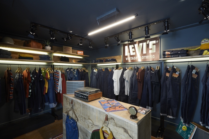 商业空间，伦敦Levi’s®零售店设计，零售店设计，服装店设计，店铺改造