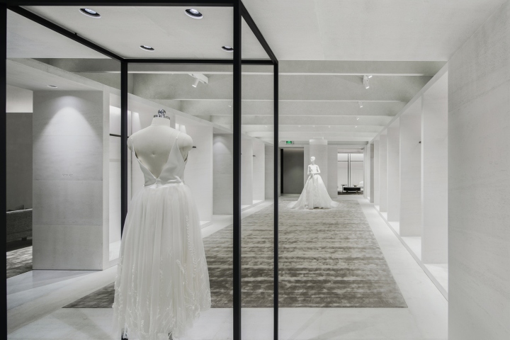 商业空间，高定婚纱店设计，旗舰店设计，极简主义设计，产品展厅设计