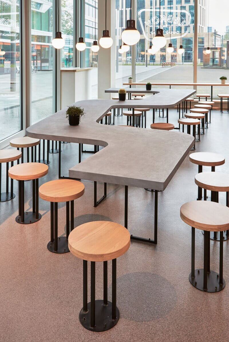 餐饮空间，咖啡厅设计，开放式咖啡厅设计，木质元素