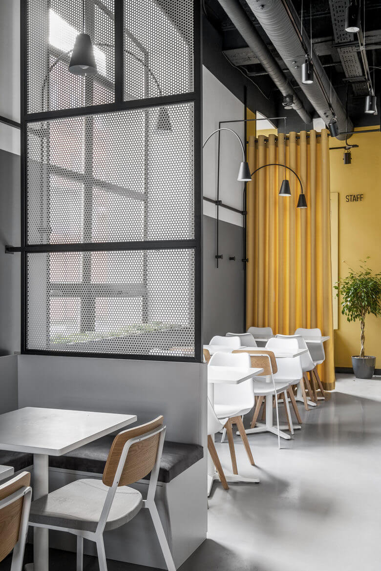 餐饮空间，咖啡厅设计，国外咖啡厅设计，Seeds'cafe，简约明亮风，工业风格咖啡厅