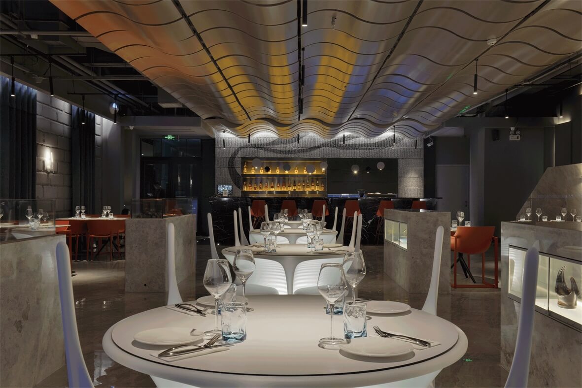 餐饮空间，太原餐厅设计，国内餐厅设计，轻奢风