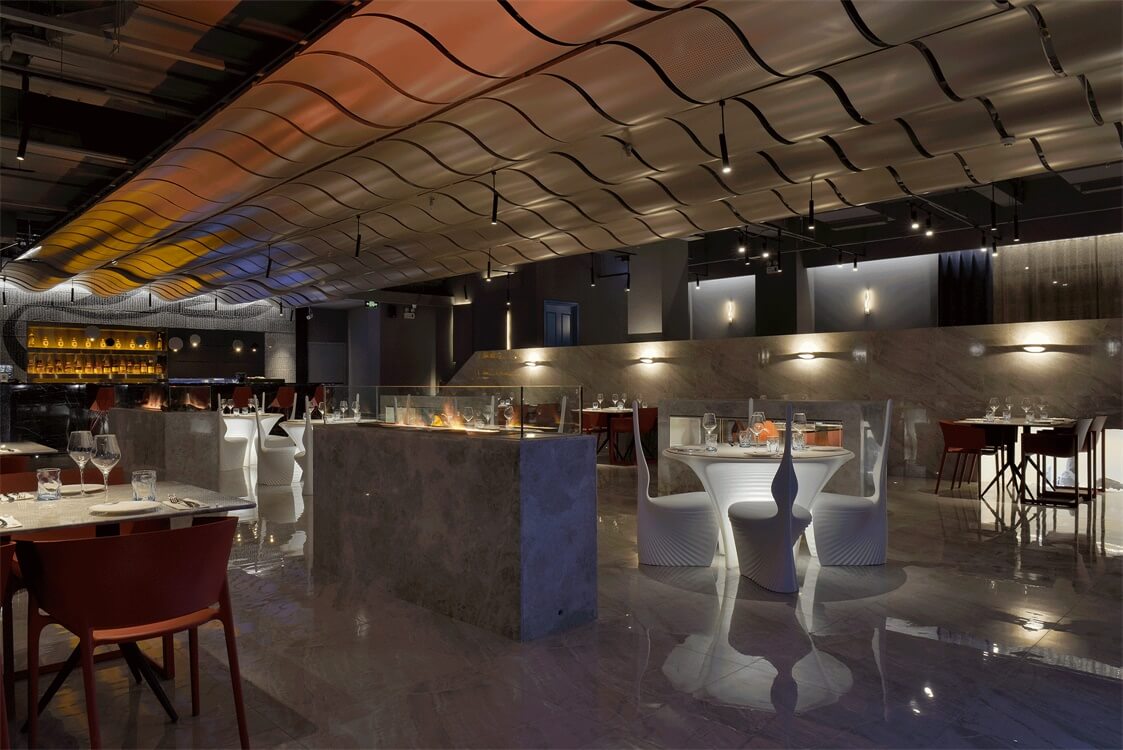 餐饮空间，太原餐厅设计，国内餐厅设计，轻奢风