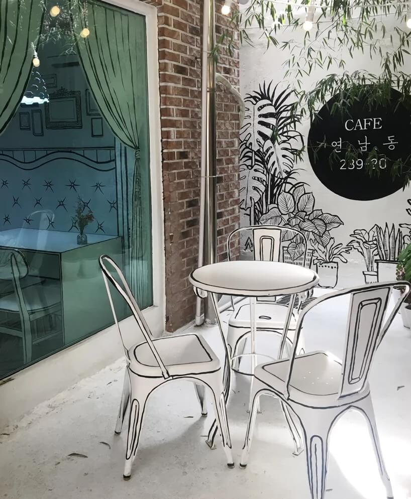 餐饮空间，咖啡厅设计，韩国咖啡小店设计，二次元咖啡厅设计