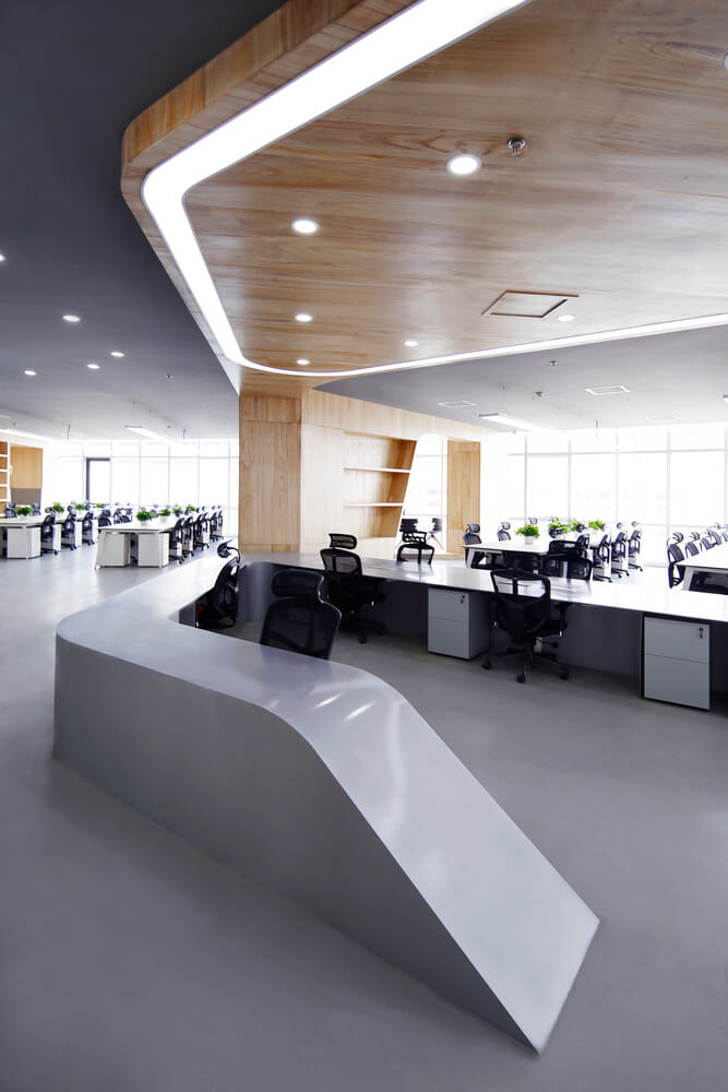 办公室设计，互联网金融公司办公空间，金融公司办公室设计，现代简约时尚办公空间