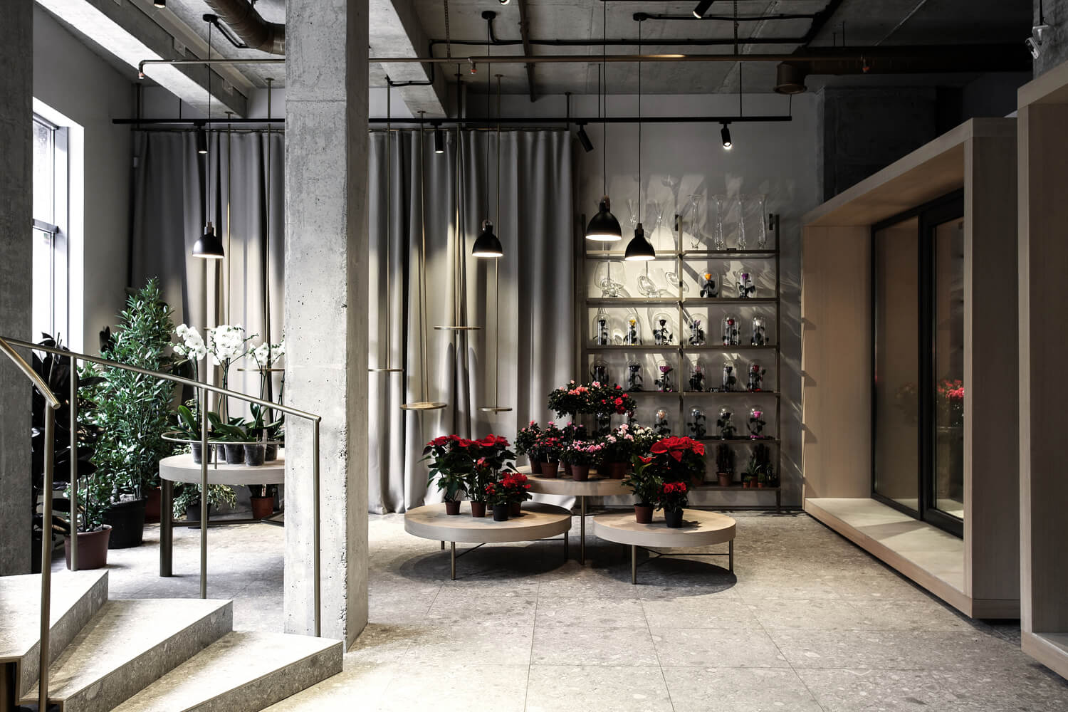 商业空间，极简主义，花店，Nottdesign