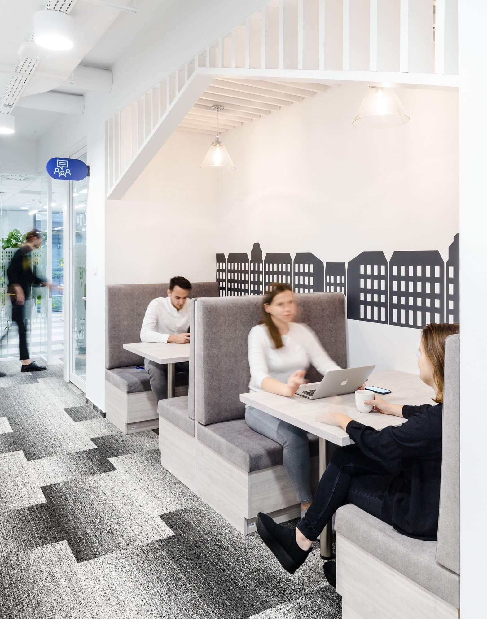 办公空间，IT斯堪的纳维亚办事处，办公设计，北欧，波兰，现代风格