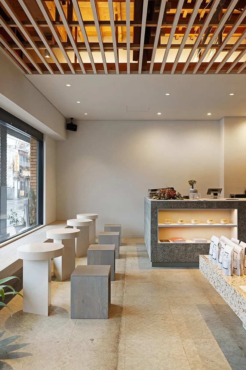 餐饮设计，餐饮空间，日式咖啡馆，水磨石，现代风格，日本盛冈
