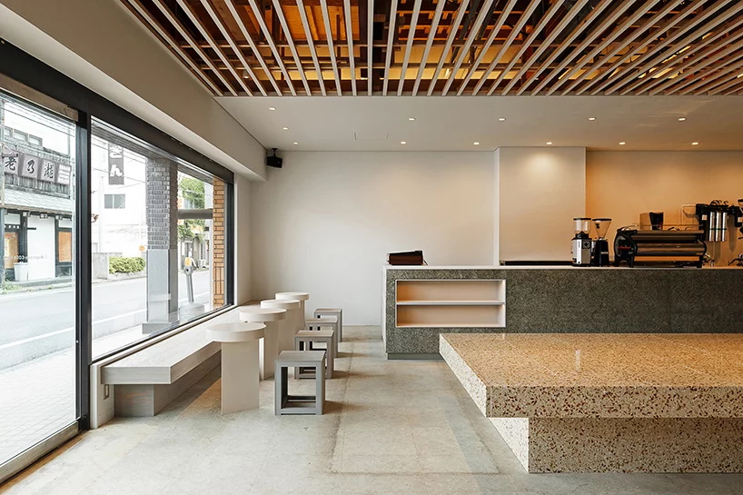 餐饮设计，餐饮空间， 日式咖啡馆，水磨石，现代风格，日本盛冈