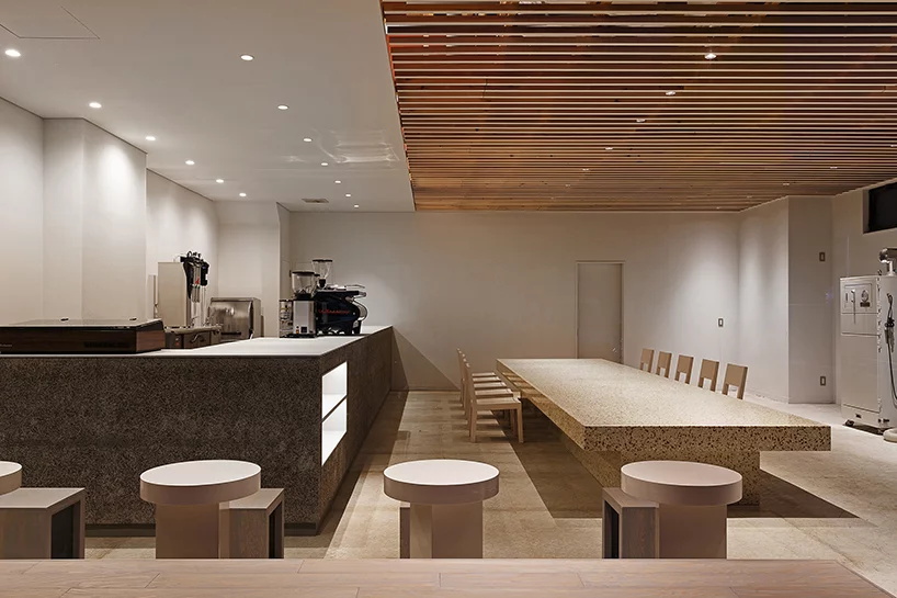 餐饮设计，餐饮空间，日式咖啡馆，水磨石，现代风格，日本盛冈