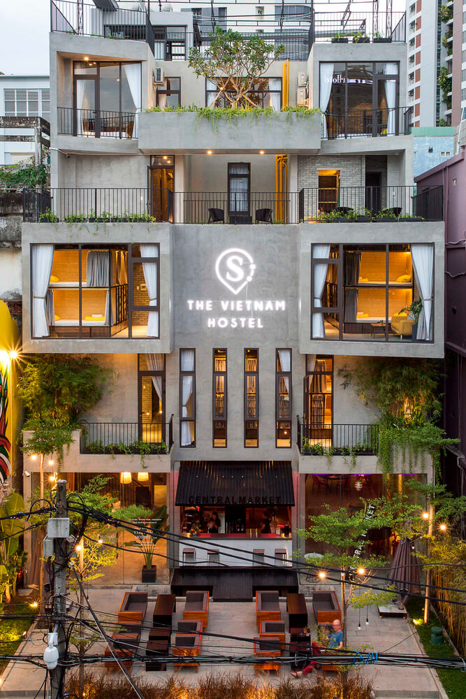 酒店空间，国外旅馆设计，越南，青年旅社