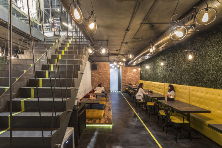 餐饮空间，城市咖啡馆，国外餐饮空间设计，印度，室内设计
