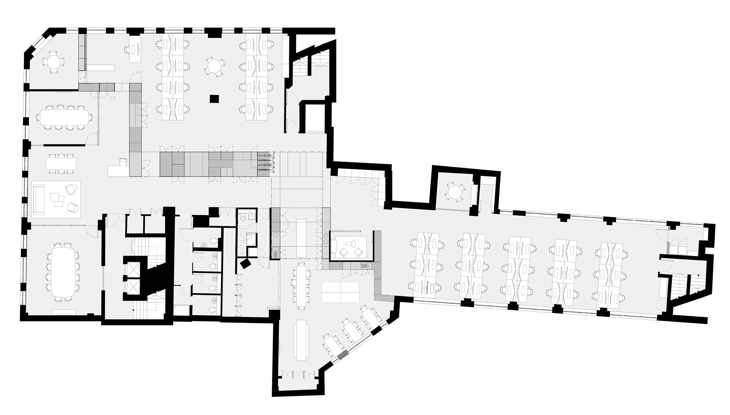 办公空间，办公设计，伦敦，国外办公空间设计，Threefold Architects