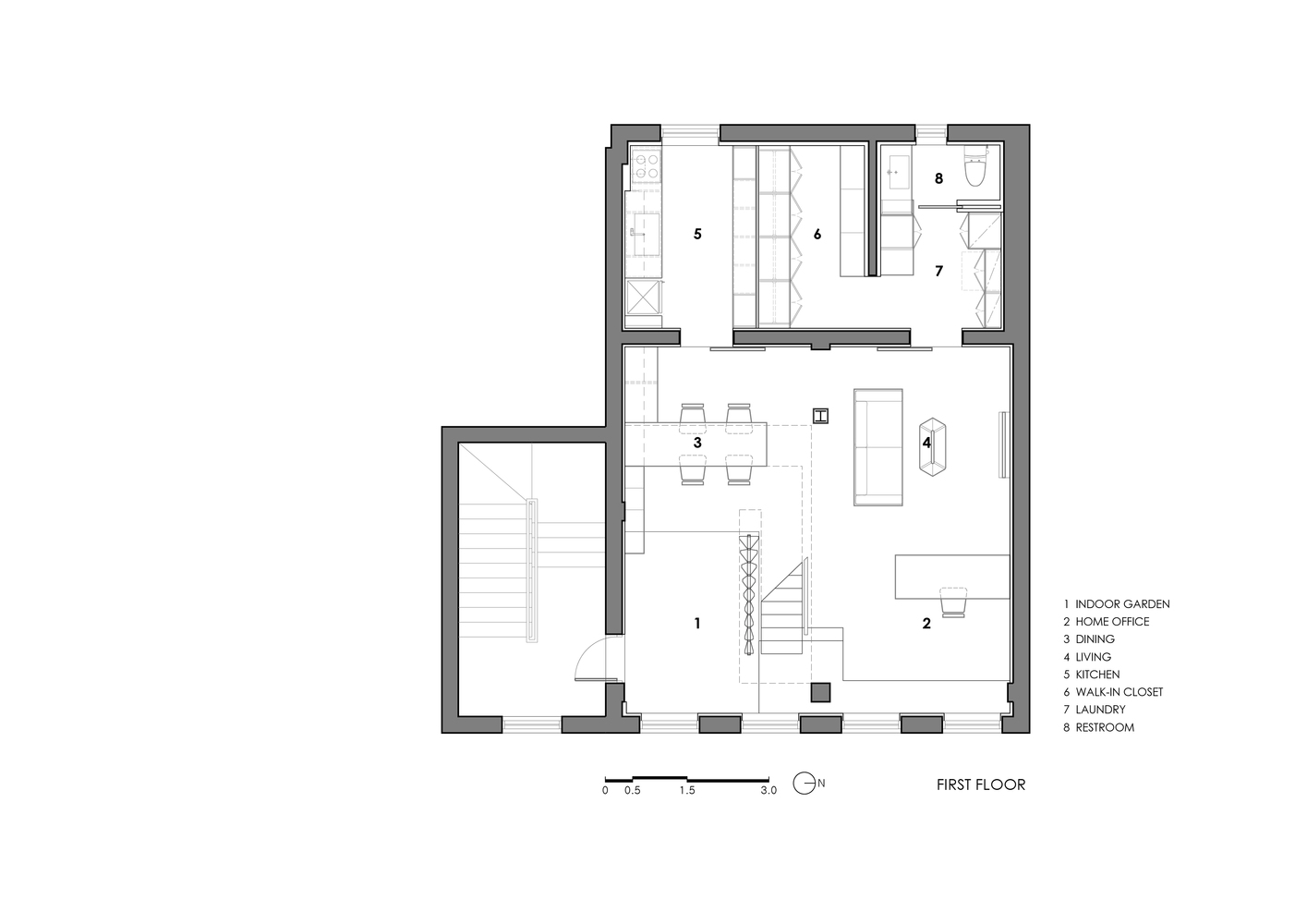 住宅空间，住宅设计，国外住宅空间设计，韩国，阁楼设计