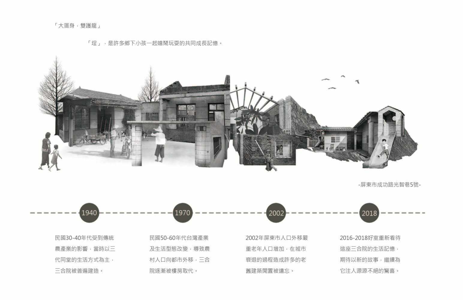住宅空间，台湾设计，台湾住宅设计，建筑改造，三合院改造